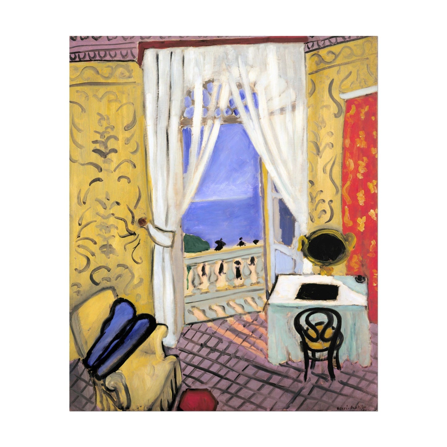 Henri Matisse - Interior With A Violin Case, Nice | Art Prints | Pathos Studio