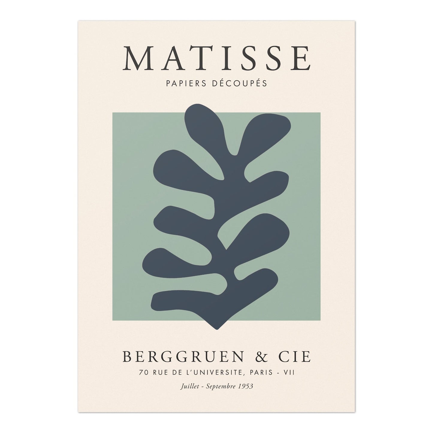 Papier Découpés (Ausstellungsplakat)
