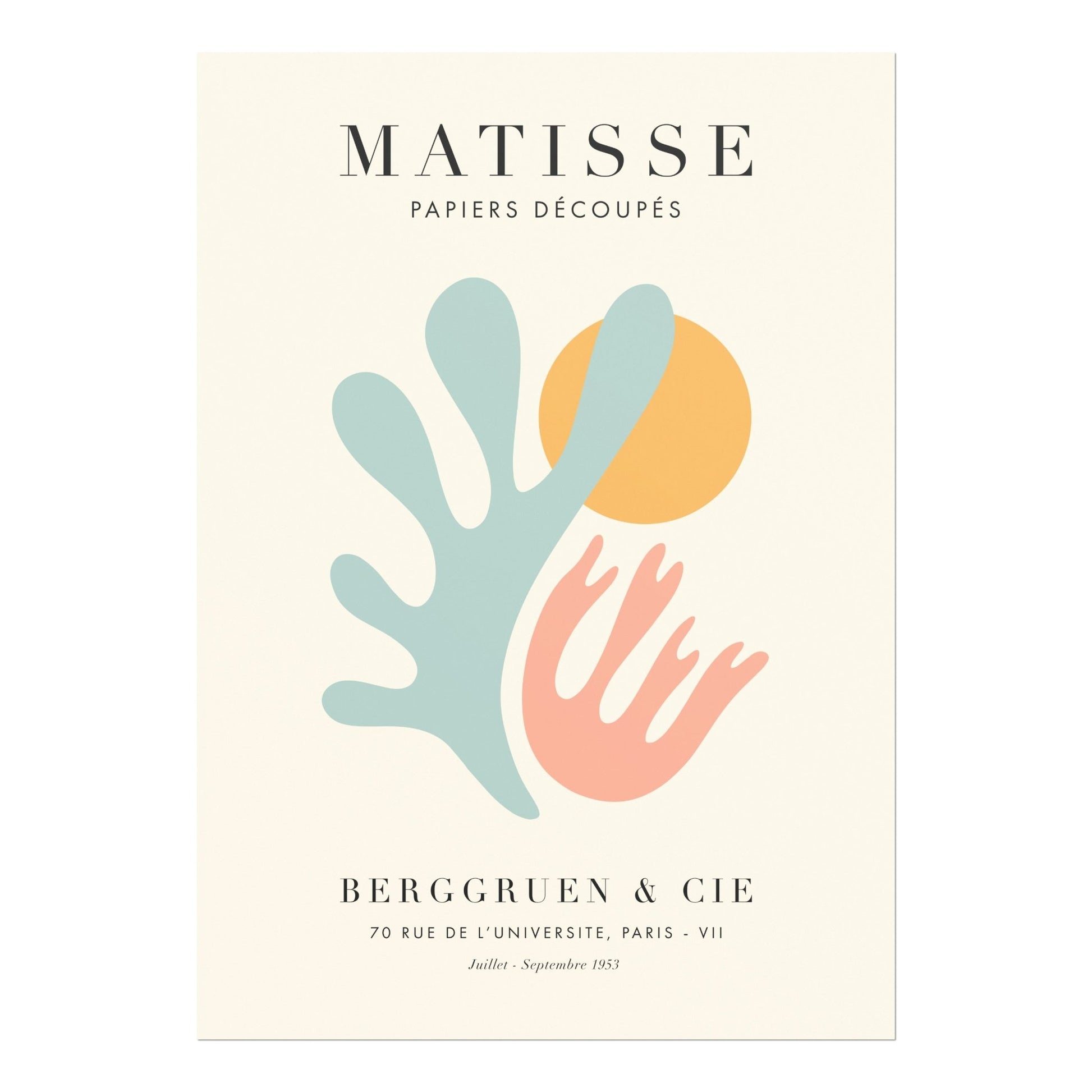 Henri Matisse - Papier Découpés (Exhibition Poster) | Art Prints | Pathos Studio