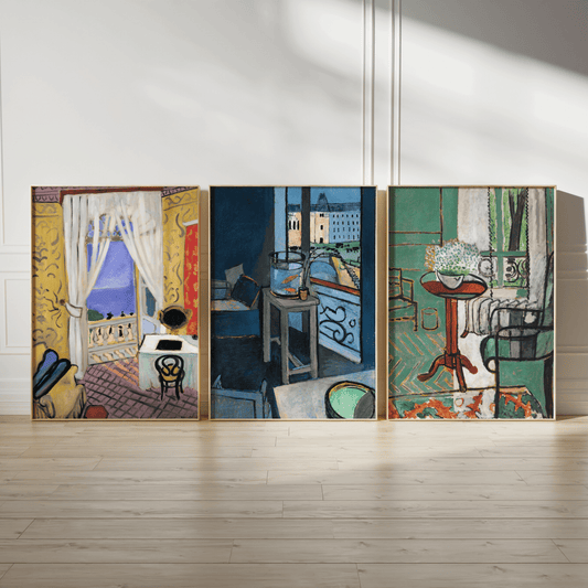 Henri Matisse - Set of 3 Interior Still Life Prints | Art Print Sets | Pathos Studio