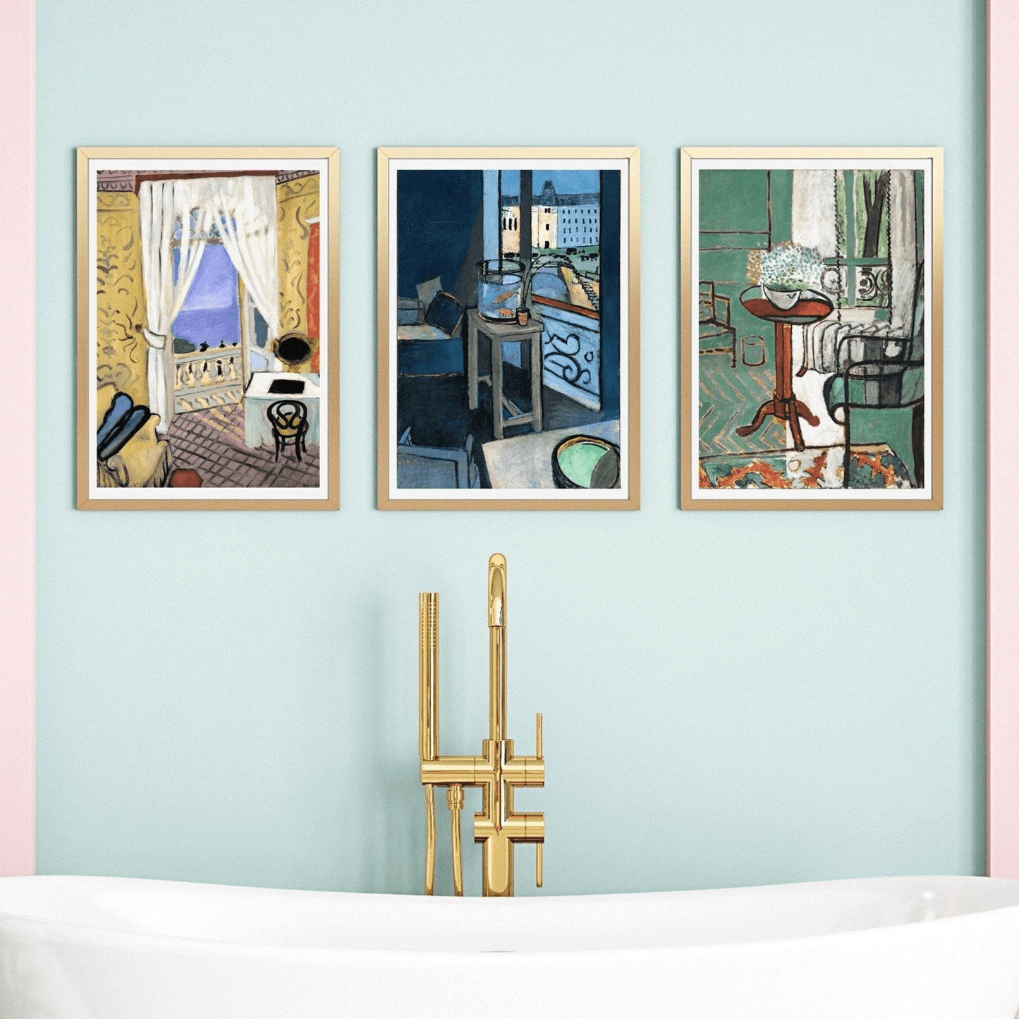 Henri Matisse - Set of 3 Interior Still Life Prints | Art Print Sets | Pathos Studio