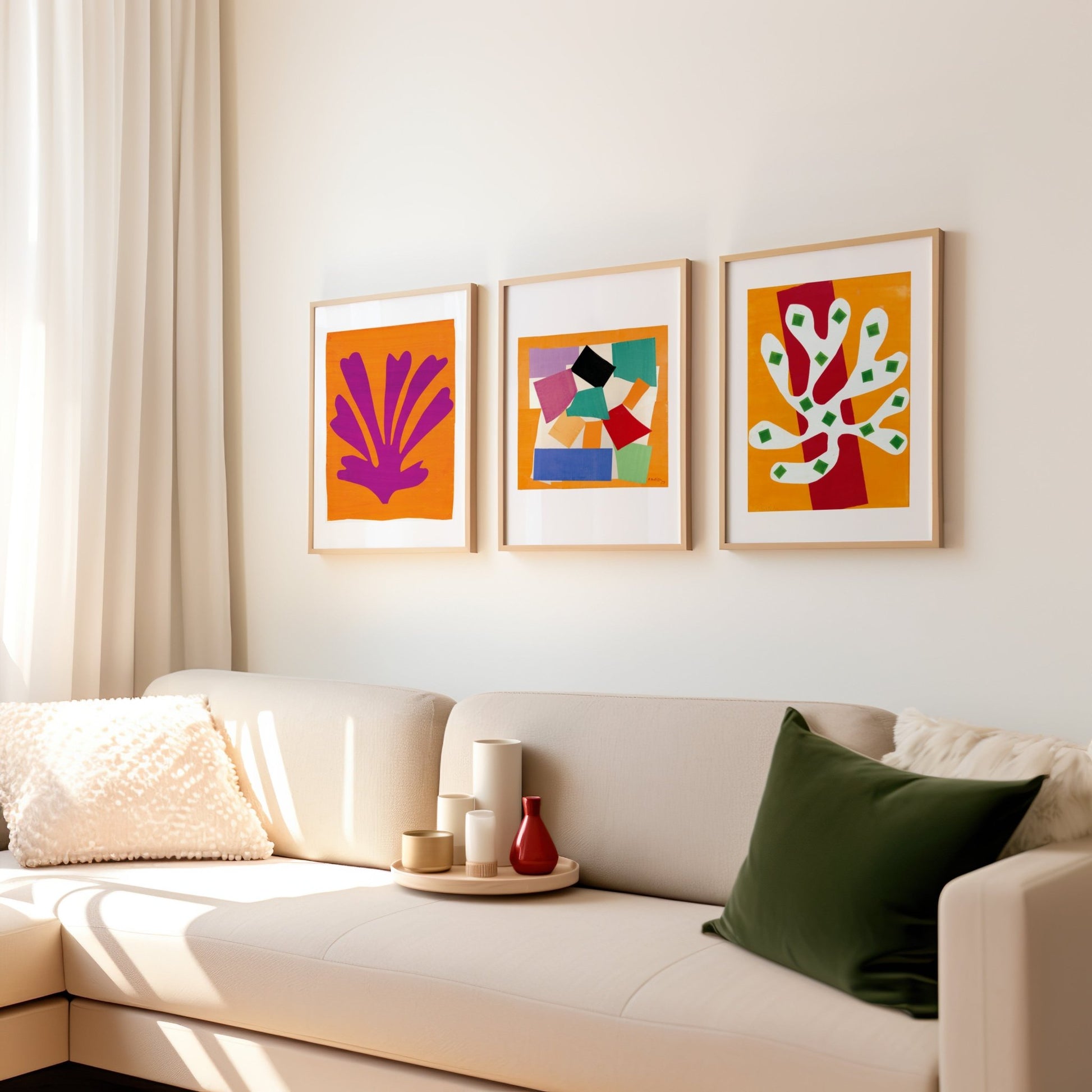 Henri Matisse - Set Of 3 Nature Cut - Outs | Art Print Sets | Pathos Studio
