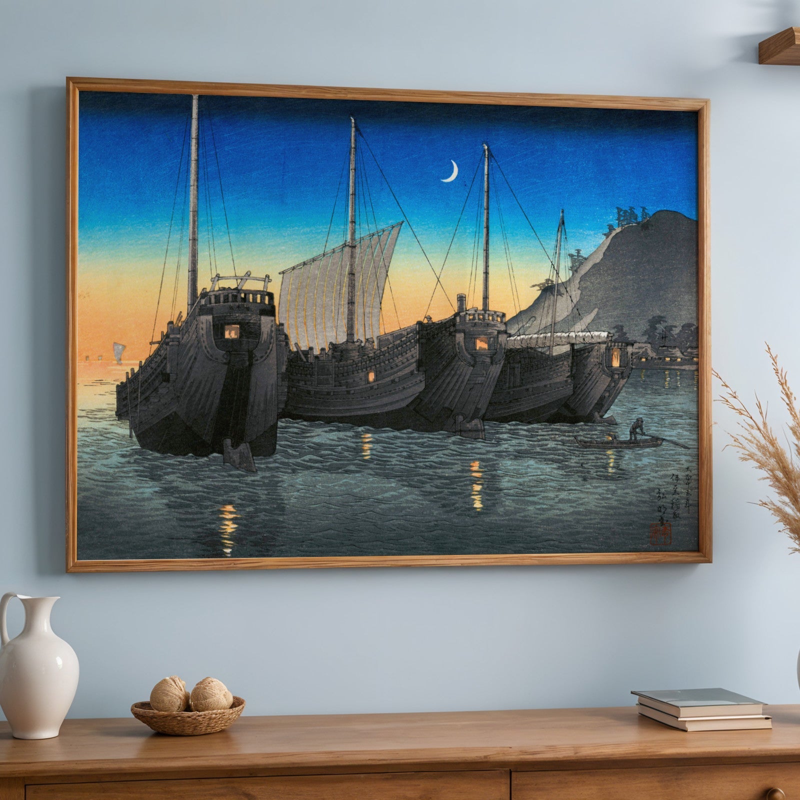 HIROAKI TAKAHASHI - Junks In Inatori Bay - Pathos Studio - Art Prints