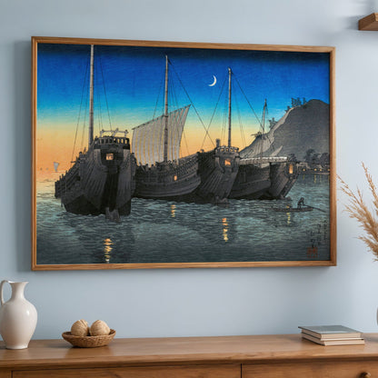 HIROAKI TAKAHASHI - Junks In Inatori Bay - Pathos Studio - Art Prints