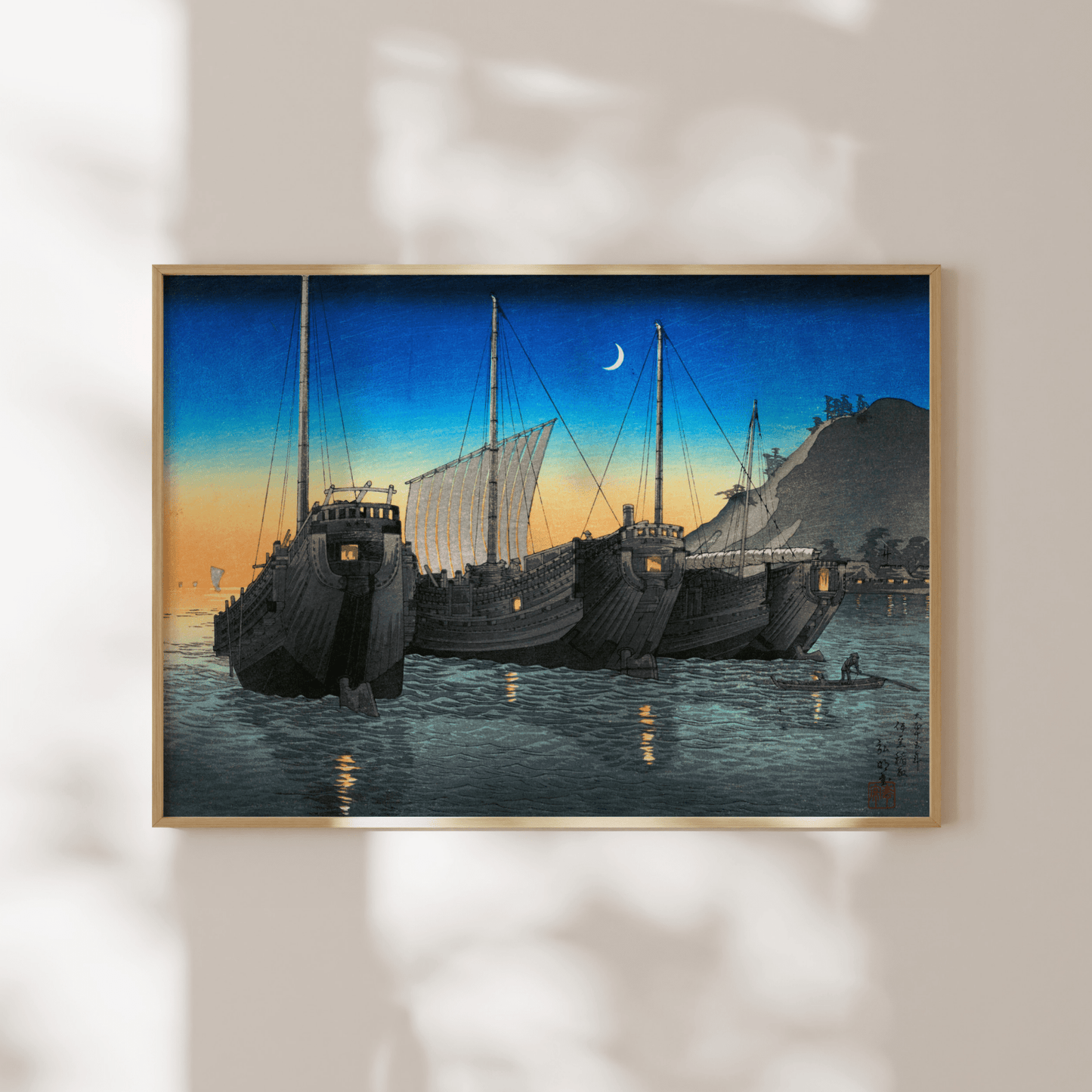 HIROAKI TAKAHASHI - Junks In Inatori Bay - Pathos Studio - Art Prints