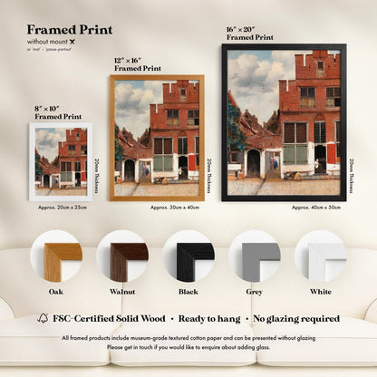 Johannes Vermeer - The Little Street | Art Prints | Pathos Studio