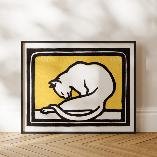 Julie De Graag - A Waxing Cat | Art Prints | Pathos Studio