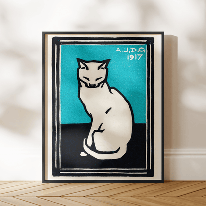 Julie De Graag - Sitting Cat | Art Prints | Pathos Studio
