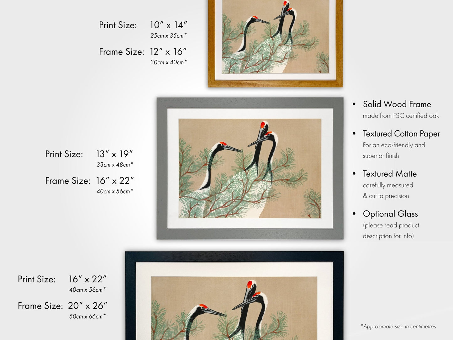 KAMISAKA SEKKA - Cranes from Momoyogusa - Pathos Studio - Art Prints
