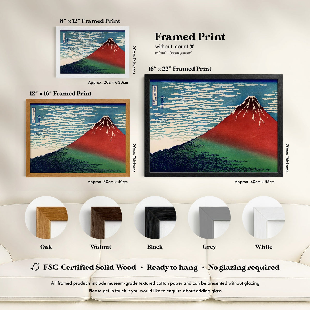 Katsushika Hokusai - Fine Wind, Clear Morning | Art Prints | Pathos Studio
