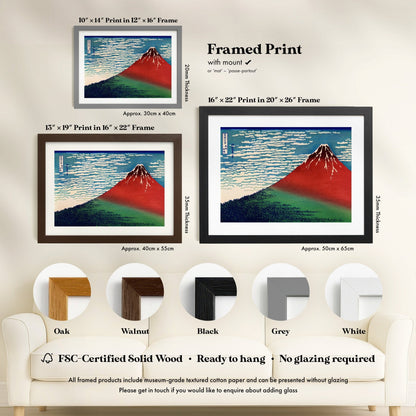Katsushika Hokusai - Fine Wind, Clear Morning | Art Prints | Pathos Studio