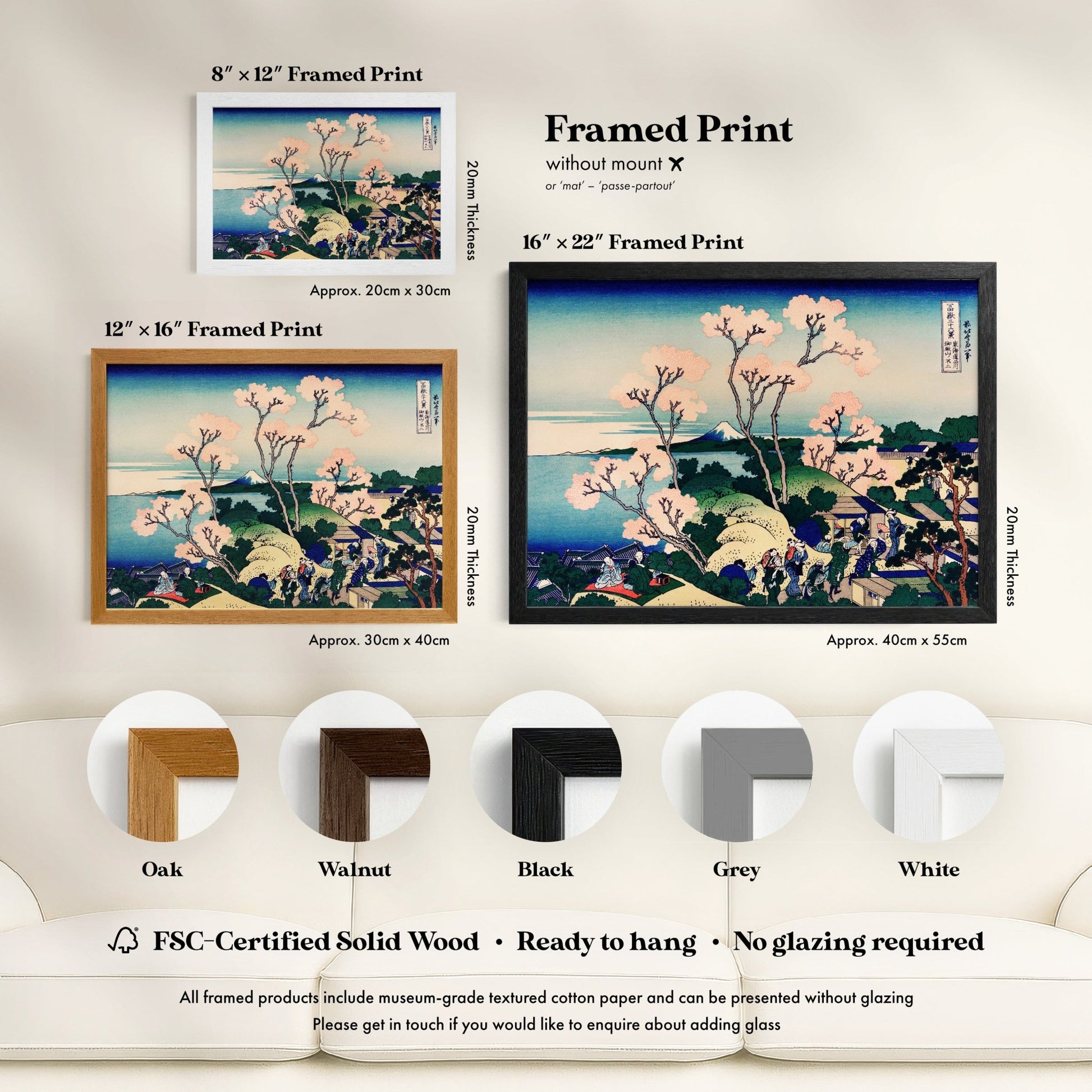 Katsushika Hokusai - Goten-Yama Hill, Shinagawa on the Tokaido | Art Prints | Pathos Studio