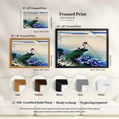 Katsushika Hokusai - Koshu Kajikazawa | Art Prints | Pathos Studio