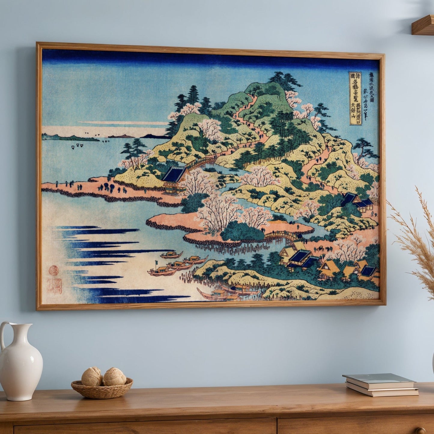 KATSUSHIKA HOKUSAI - Sesshu Ajigawaguchi Tenposan - Pathos Studio - Art Prints