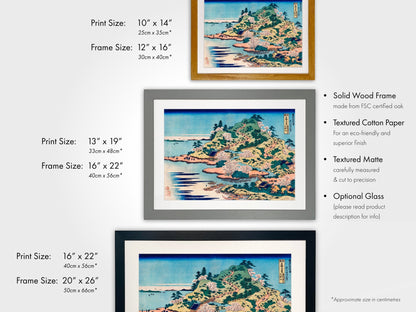 KATSUSHIKA HOKUSAI - Sesshu Ajigawaguchi Tenposan - Pathos Studio - Art Prints