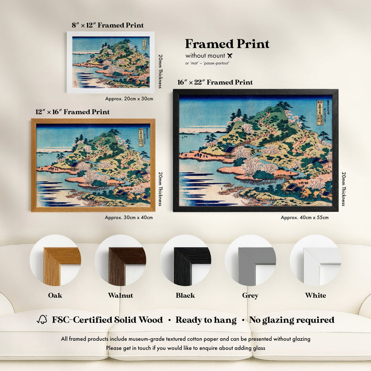 Katsushika Hokusai - Sesshu Ajigawaguchi Tenposan | Art Prints | Pathos Studio