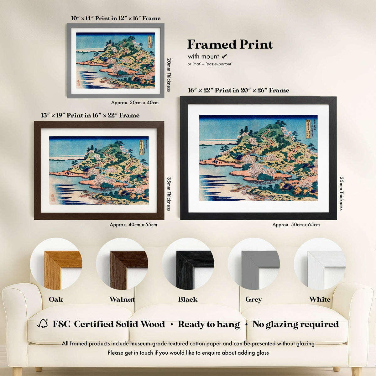 Katsushika Hokusai - Sesshu Ajigawaguchi Tenposan | Art Prints | Pathos Studio