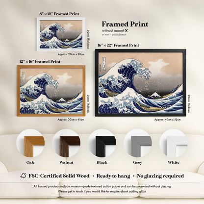 Katsushika Hokusai - The Great Wave Off Kanagawa | Art Prints | Pathos Studio