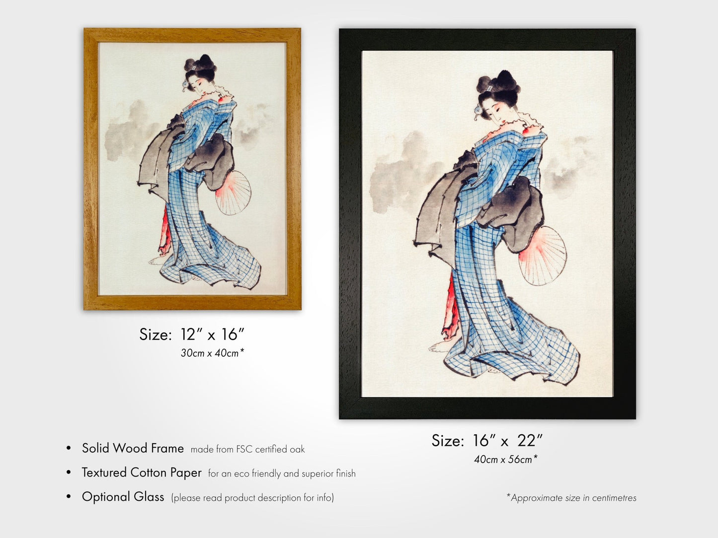 KATSUSHIKA HOKUSAI - Woman Wearing Kimono - Pathos Studio - Art Prints