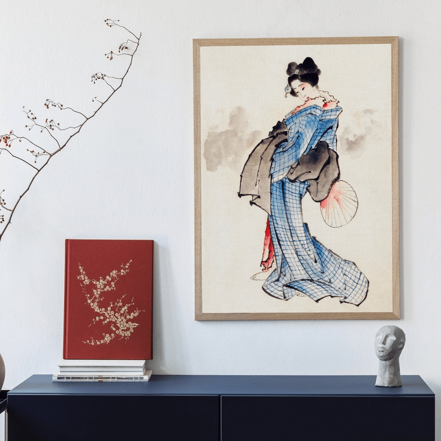 KATSUSHIKA HOKUSAI - Woman Wearing Kimono - Pathos Studio - Art Prints