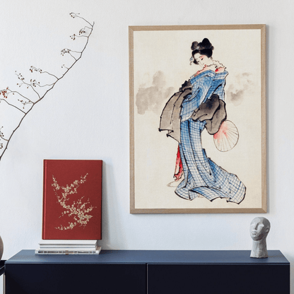 KATSUSHIKA HOKUSAI - Woman Wearing Kimono - Pathos Studio - Art Prints