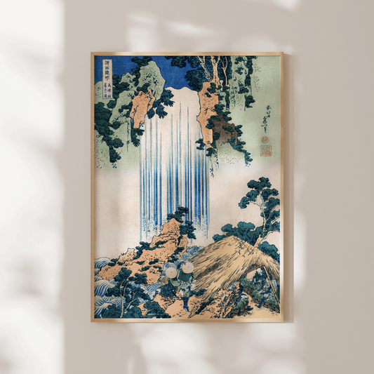 KATSUSHIKA HOKUSAI - Yoro Waterfall In Mino Province - Pathos Studio - Art Prints