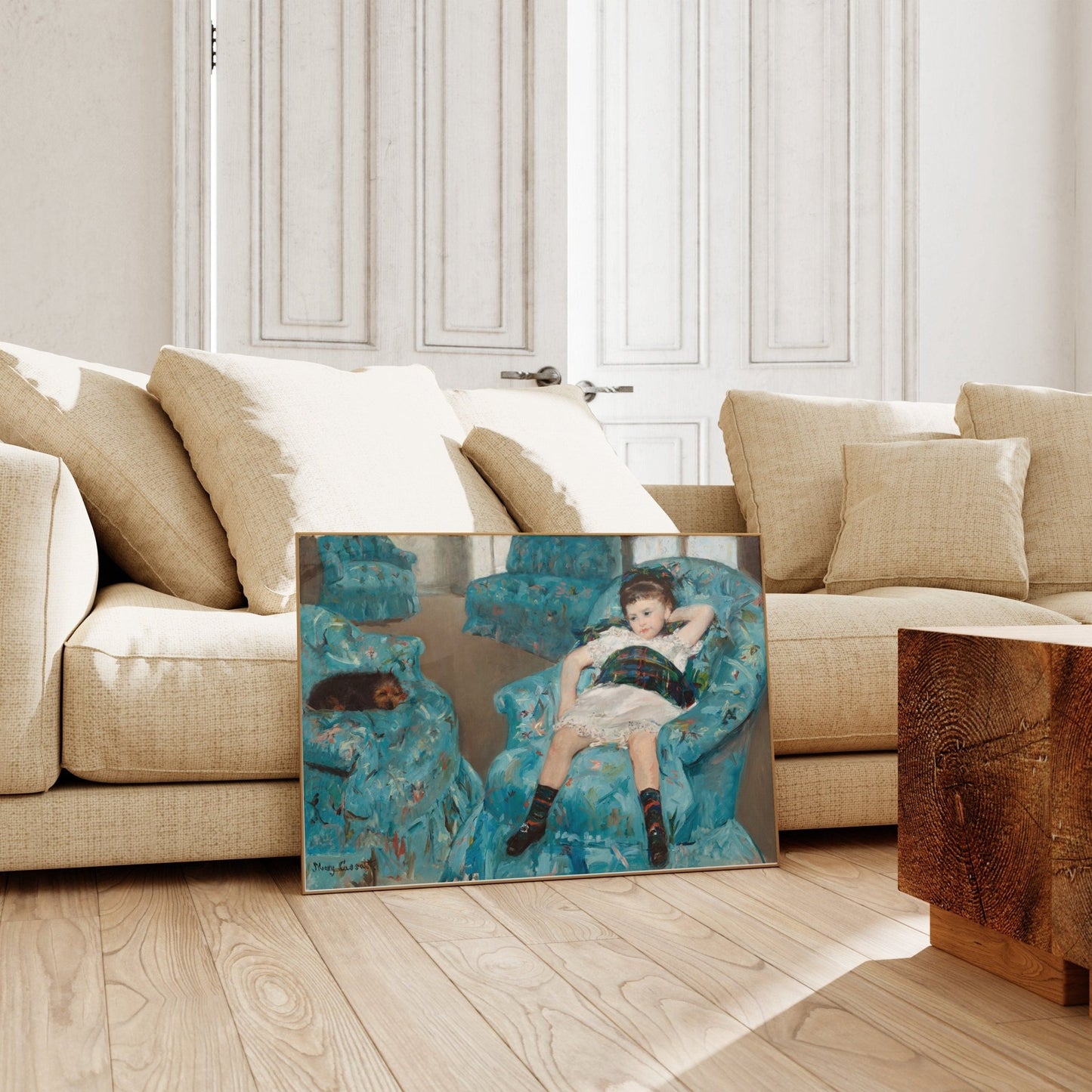 Mary Cassatt - Little Girl In Blue Armchair | Art Prints | Pathos Studio