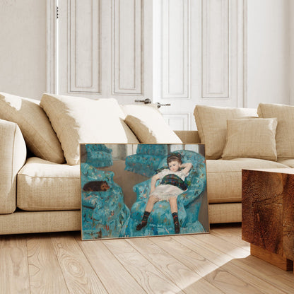 Mary Cassatt - Little Girl In Blue Armchair | Art Prints | Pathos Studio