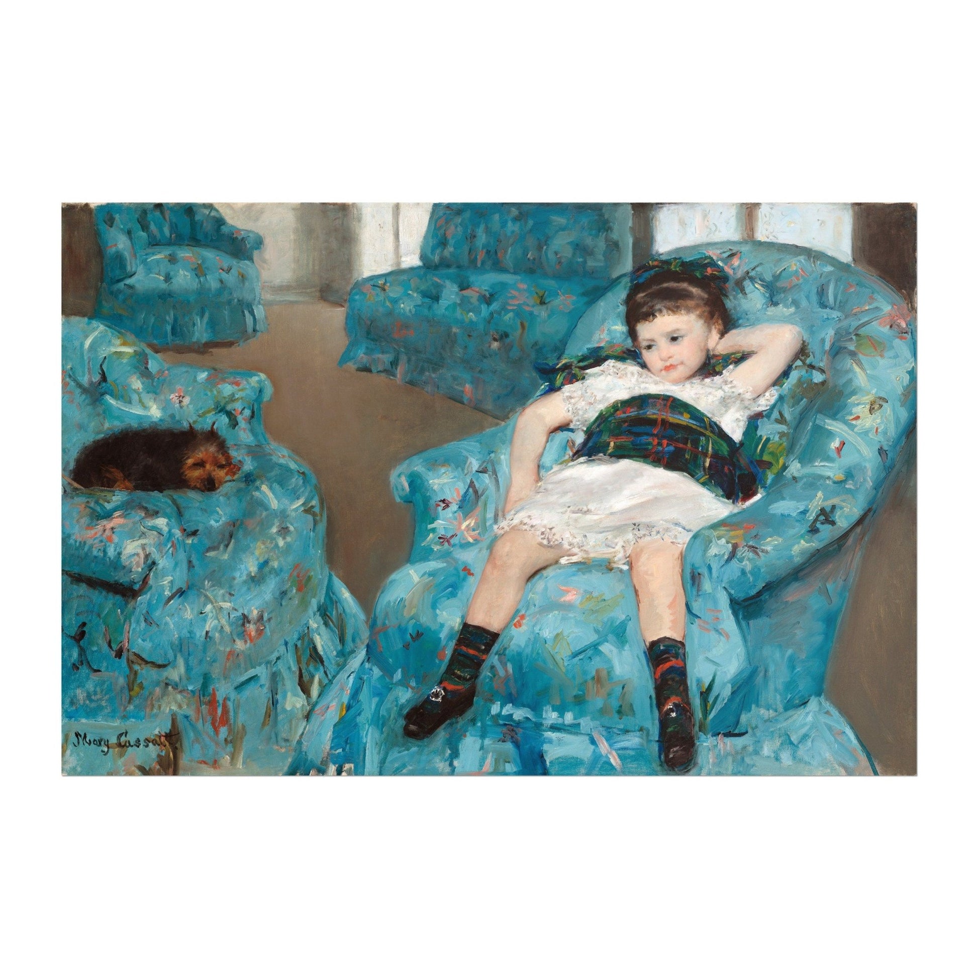 Mary Cassatt - Little Girl In Blue Armchair | Art Prints | Pathos Studio