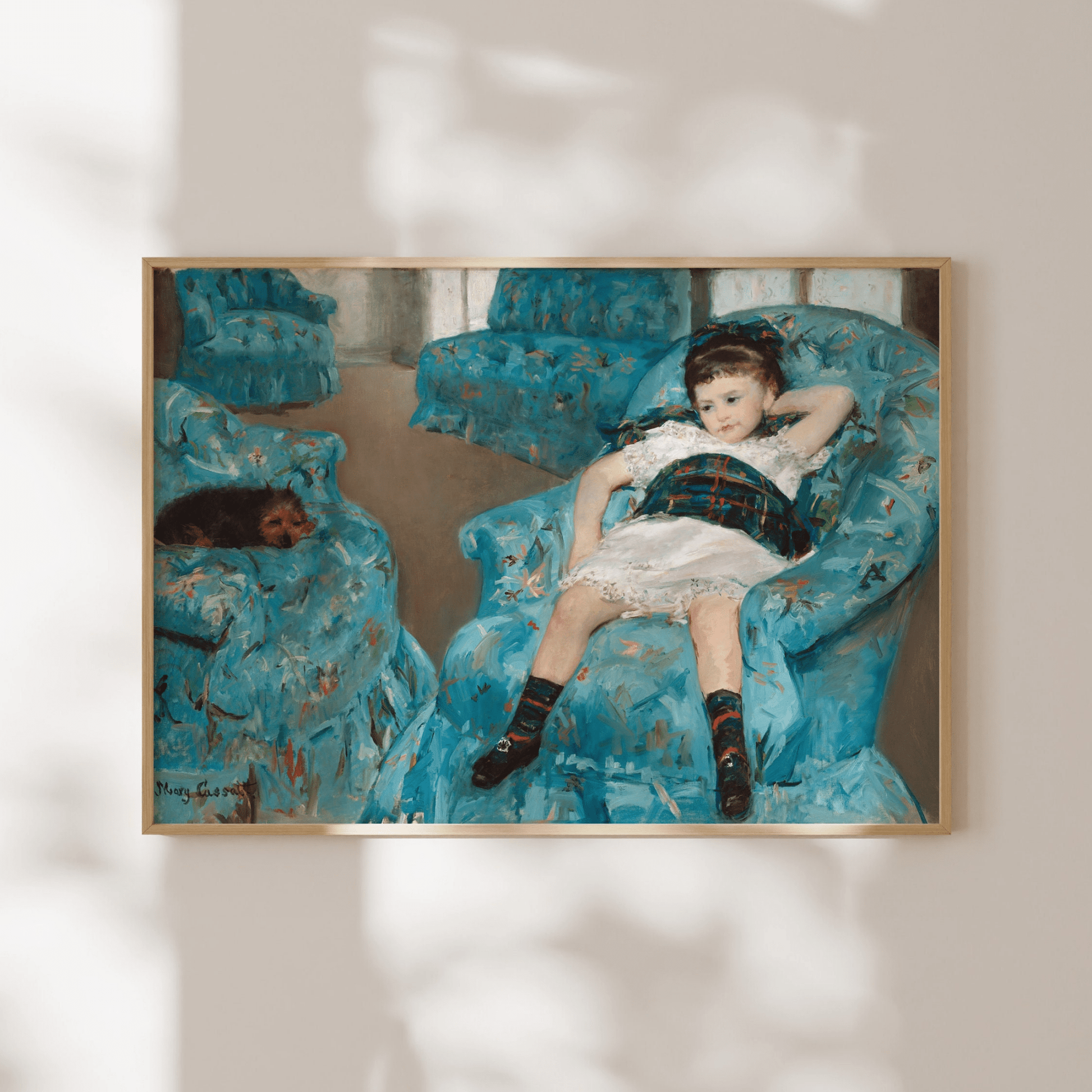 Mary Cassatt - Little Girl In Blue Armchair | Art Prints | Pathos Studio