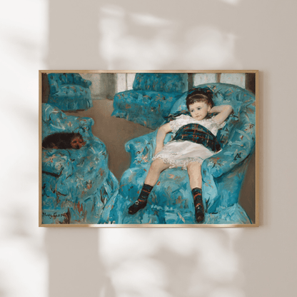 Mary Cassatt - Little Girl In Blue Armchair | Art Prints | Pathos Studio
