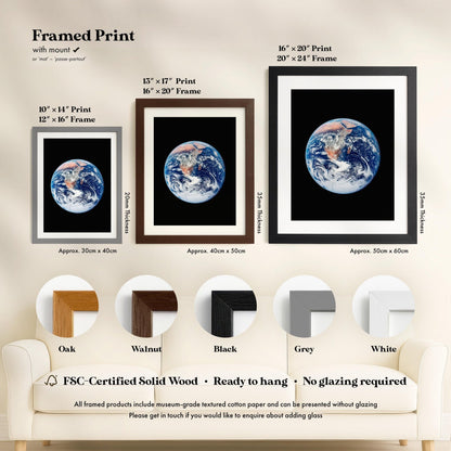 NASA - Blue Marble (Planet Earth) | Art Prints | Pathos Studio