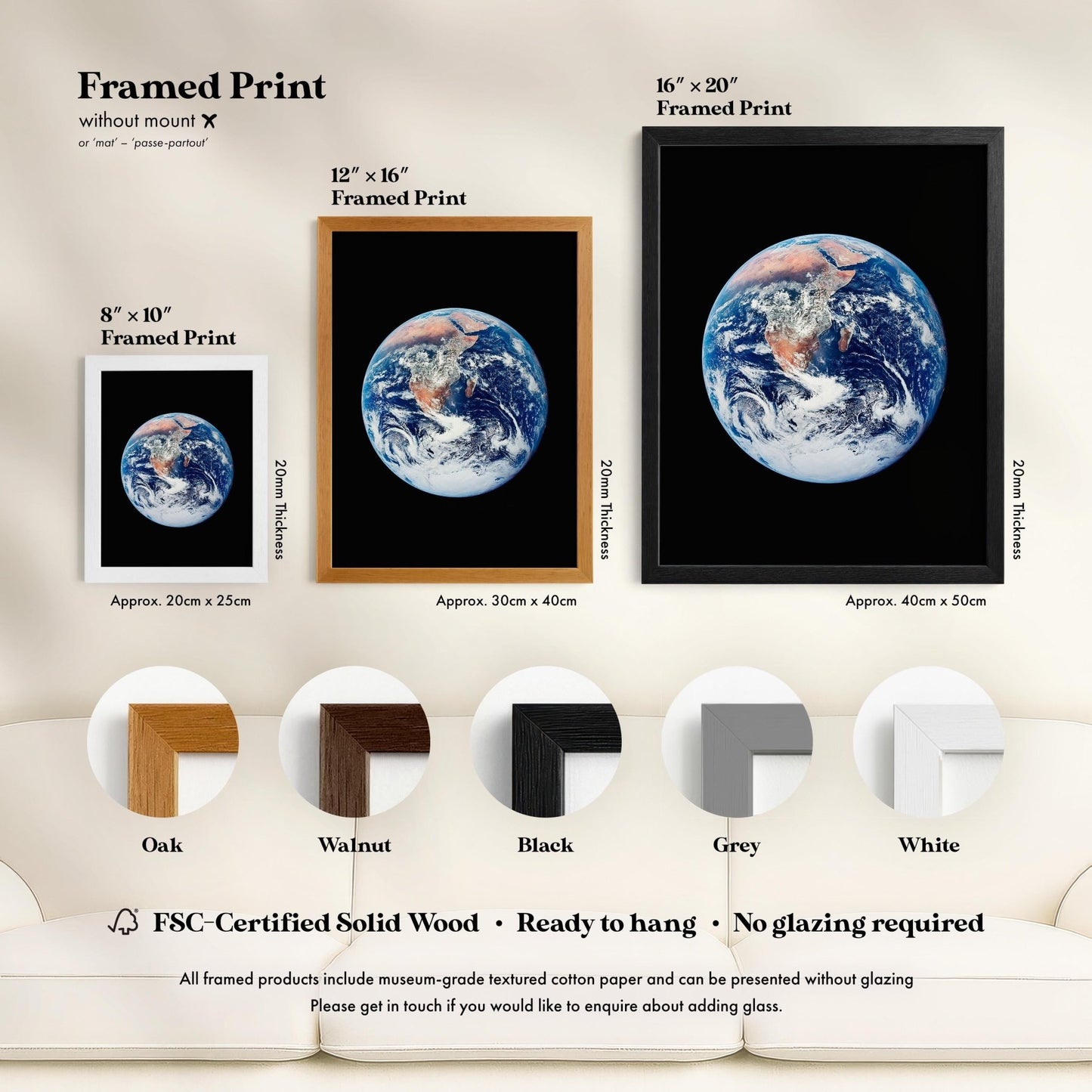 NASA - Blue Marble (Planet Earth) | Art Prints | Pathos Studio