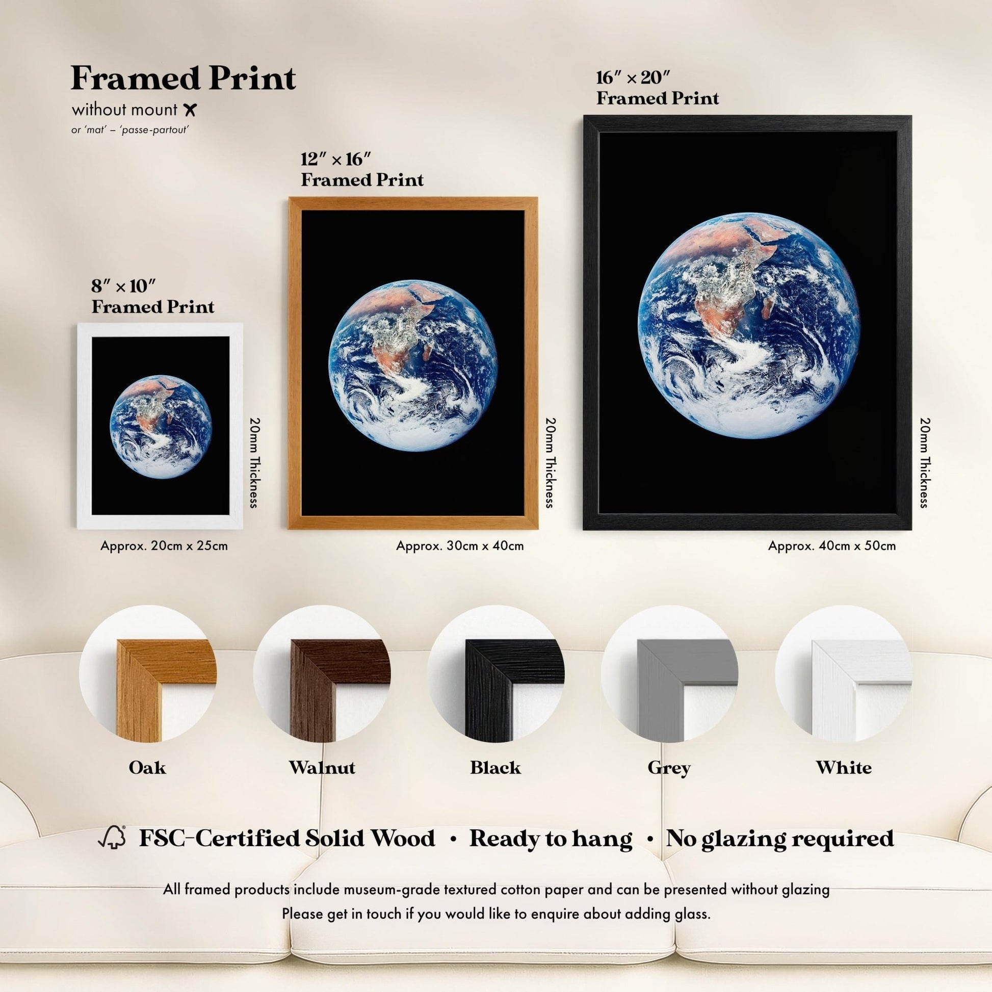 NASA - Blue Marble (Planet Earth) | Art Prints | Pathos Studio