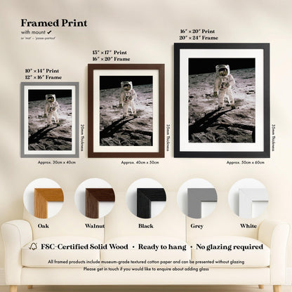 NASA - Buzz Aldrin on the Moon | Art Prints | Pathos Studio
