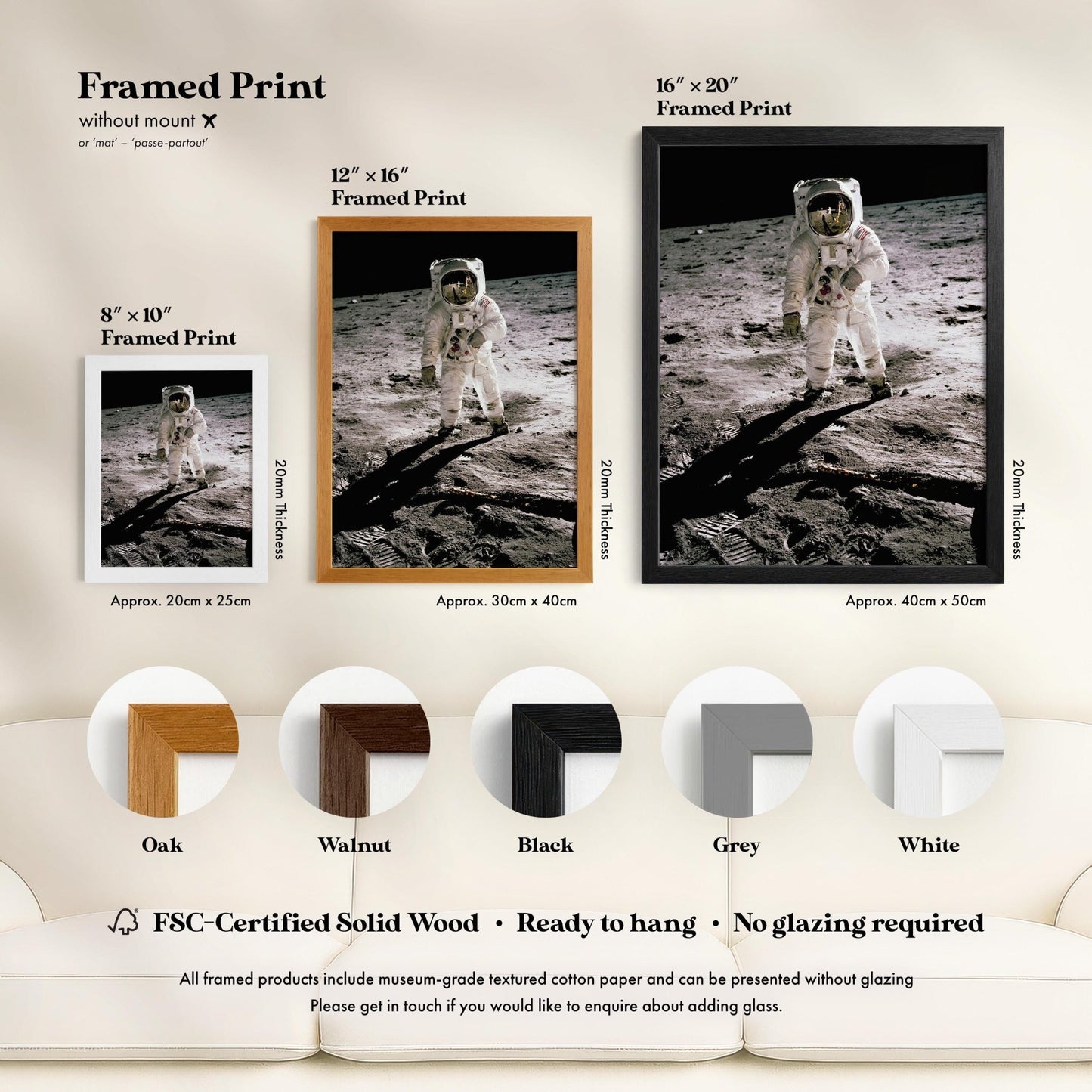 NASA - Buzz Aldrin on the Moon | Art Prints | Pathos Studio