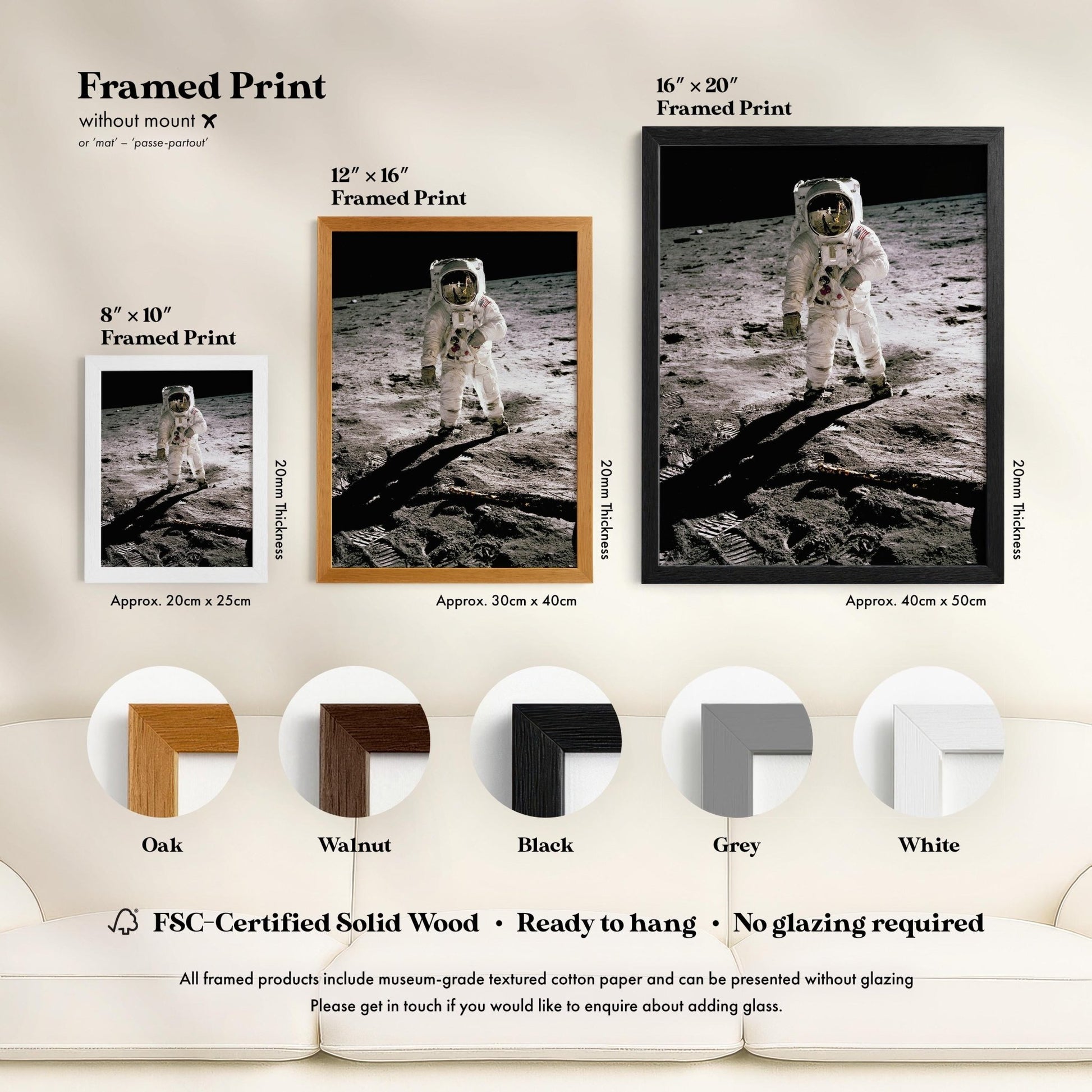 NASA - Buzz Aldrin on the Moon | Art Prints | Pathos Studio