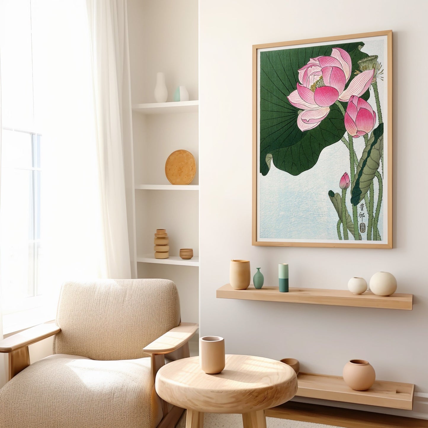 OHARA KOSON - Blossoming Lotus Flowers - Pathos Studio - Art Prints