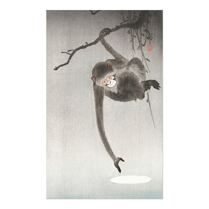 OHARA KOSON - Monkey and Reflection of The Moon - Pathos Studio - Art Prints