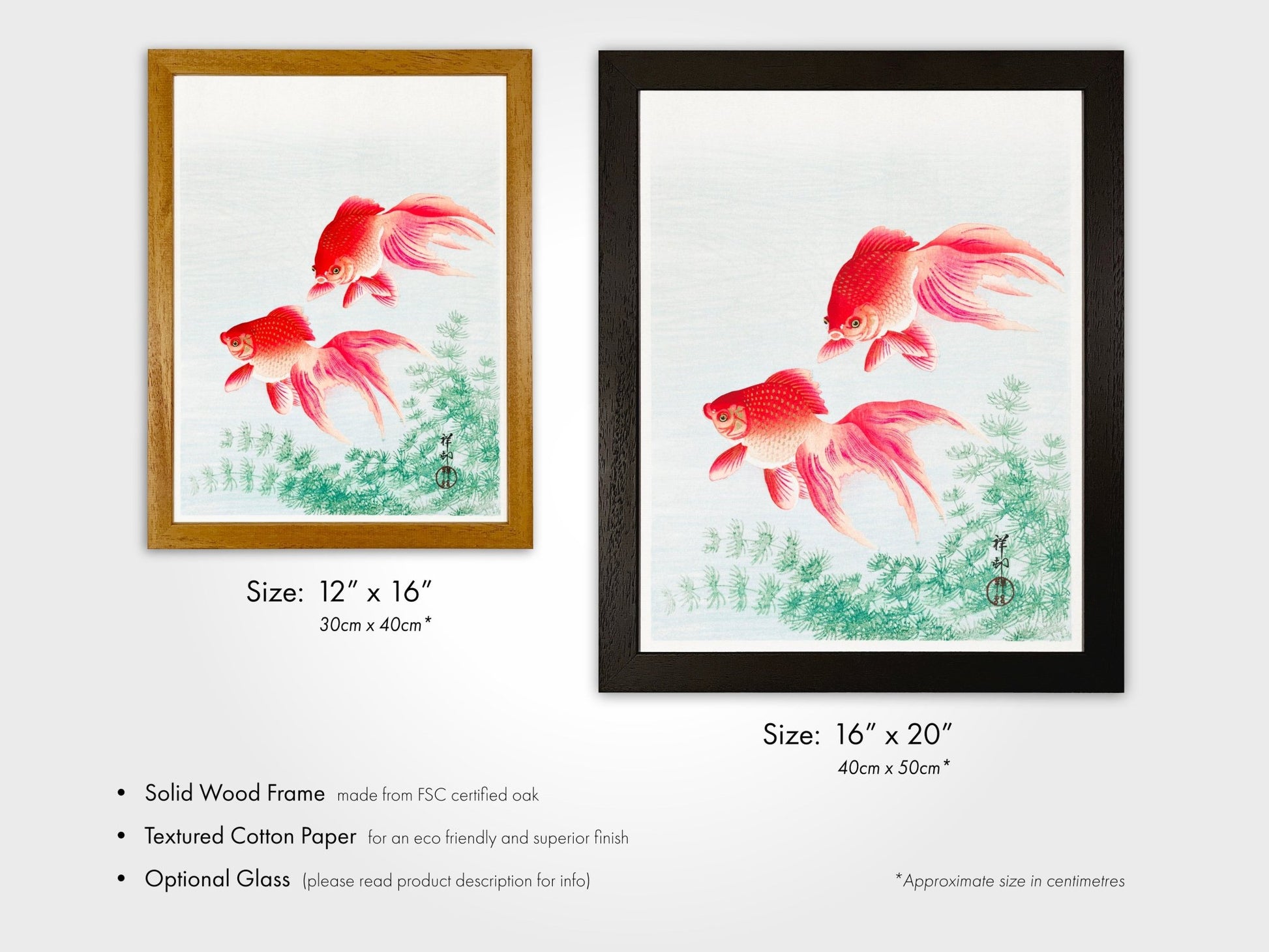 OHARA KOSON - Two Goldfish - Pathos Studio - Art Prints