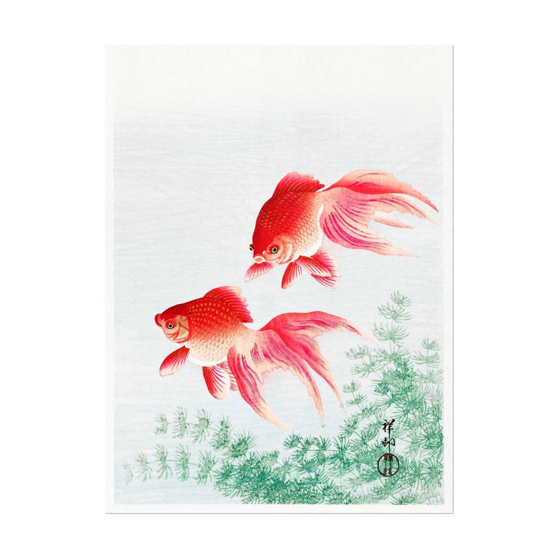OHARA KOSON - Two Goldfish - Pathos Studio - Art Prints
