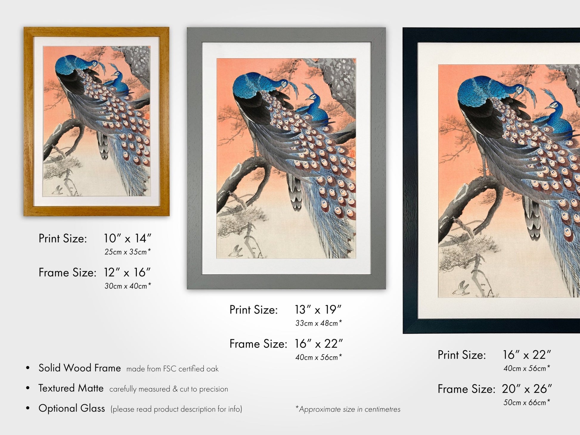 OHARA KOSON - Two Peacocks on Tree Branch - Pathos Studio - Art Prints