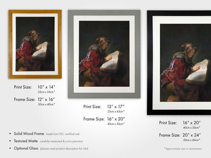 Old Woman Reading - Pathos Studio - Art Prints