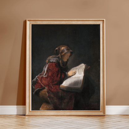 Old Woman Reading - Pathos Studio - Art Prints