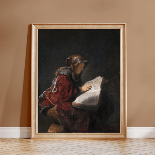 Old Woman Reading - Pathos Studio - Art Prints