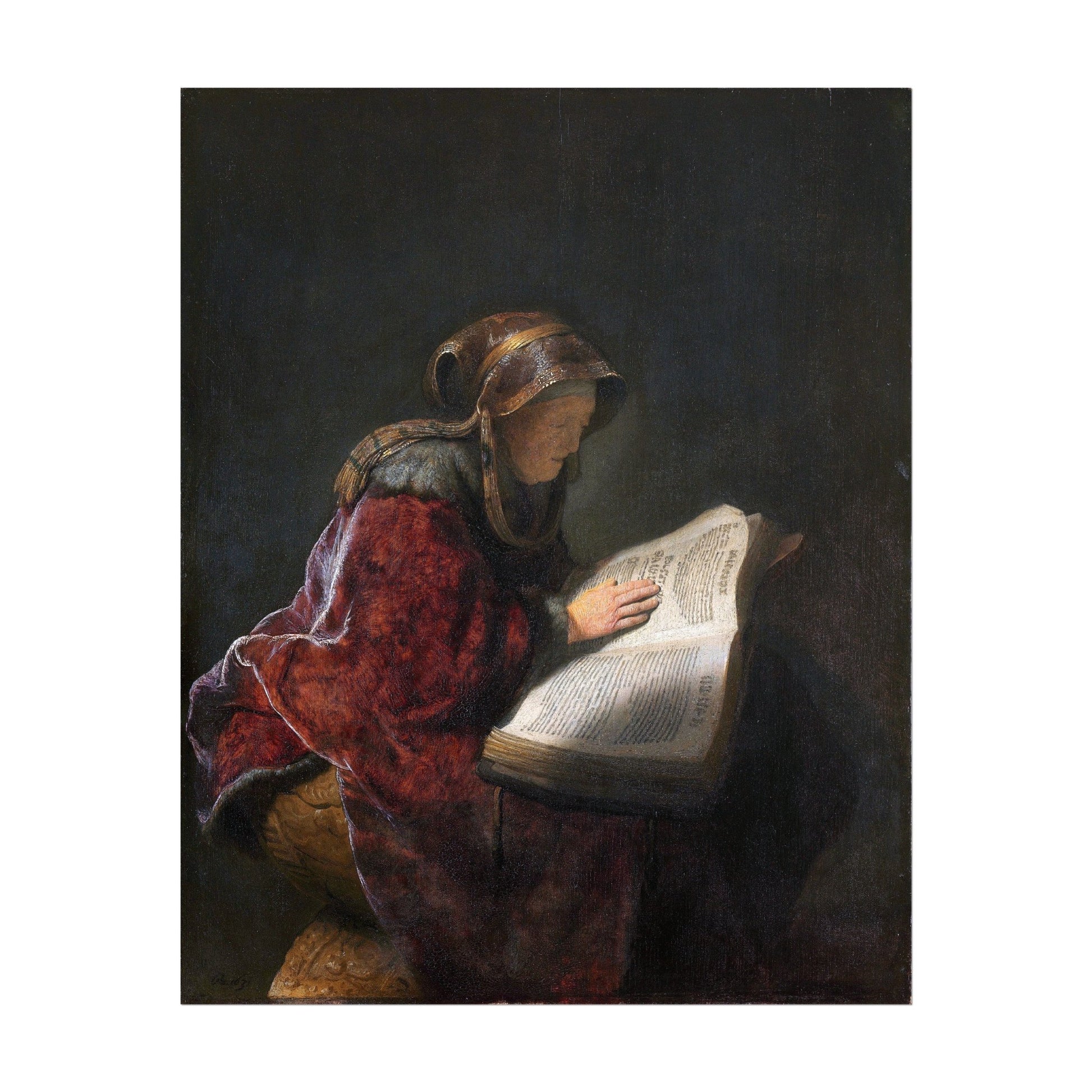 Old Woman Reading - Pathos Studio - Art Prints