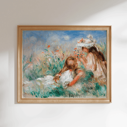 Pierre - Auguste Renoir - Girls in the Grass | Art Prints | Pathos Studio