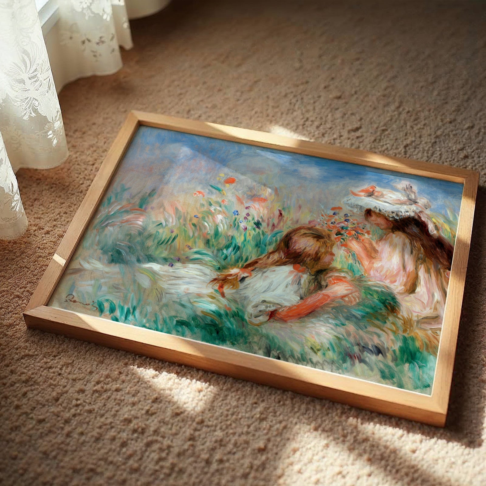 Pierre - Auguste Renoir - Girls in the Grass | Art Prints | Pathos Studio