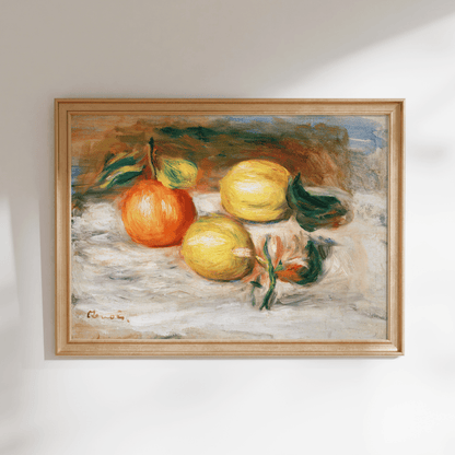 Pierre - Auguste Renoir - Lemons & Orange | Art Prints | Pathos Studio