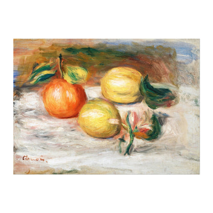 Pierre - Auguste Renoir - Lemons & Orange | Art Prints | Pathos Studio